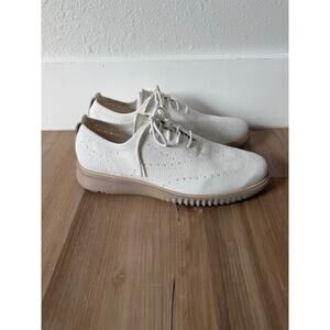 Men’s Cole Haan 2.Zerogrand Stitchlite Wingtip Oxford Optic White / Ivory Size 9